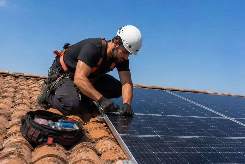 Maintenance et monitoring de panneaux solaires à Biarrotte