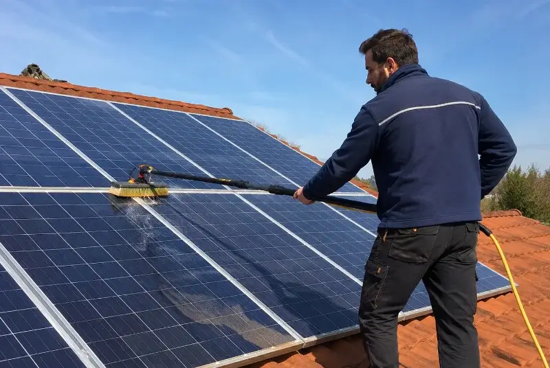 Nettoyage et entretien de panneaux solaires à Biarrotte
